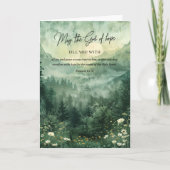 Faith Bible Verse Romans 15:13 Karte (Vorderseite)