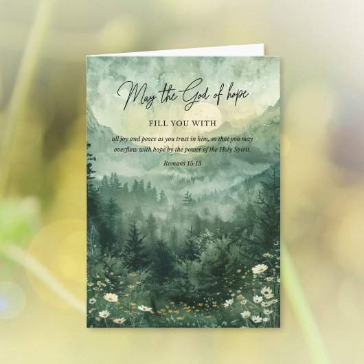 Faith Bible Verse Romans 15:13 Karte