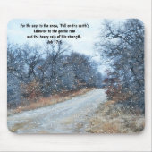 Faith Bible Verse Snow Mouse Pad Mousepad (Vorne)