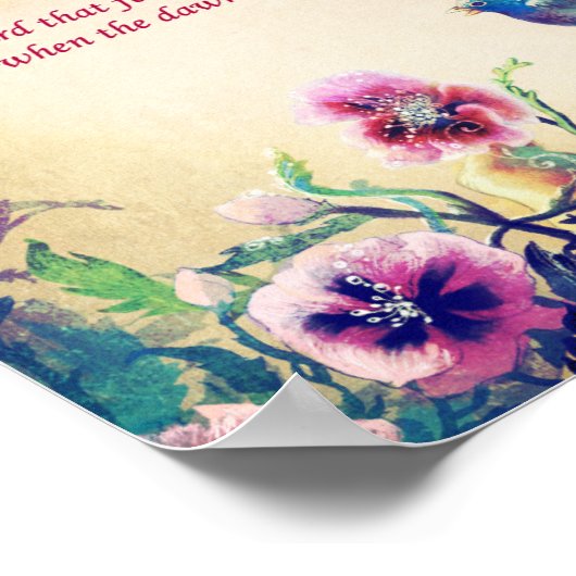 Faith Bird Poster (Ecke)