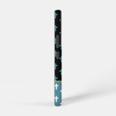 Faith Black Blue White Cross Lion of Judah Samsung Galaxy Hülle (Rechte Seite)