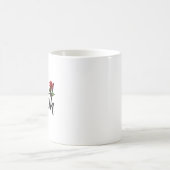 Faith Black Typografy mit Rose Kaffeetasse (Mittel)
