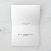 Faith Blue Flowers Geburtstagskarte Karte (Innenseite)