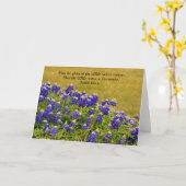 Faith Bluebonnet Bible Verse Note Card Karte (Gelbe Blume)