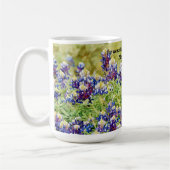 Faith Bluebonnets Blume Scripting Faith Tasse (Links)