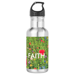 Faith Blume Custom Water BottleStainless Steel Trinkflasche
