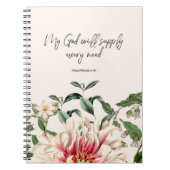 Faith Botanical Watercolor Notizblock (Vorderseite)
