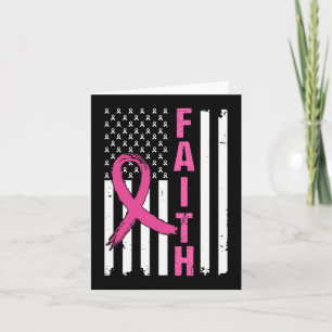 Faith Breast Cancer Awareness Pink Ribbons Amerika Karte
