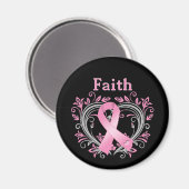 Faith Breast Cancer Awareness Ribbon Magnet (Vorderseite/Rückseite)