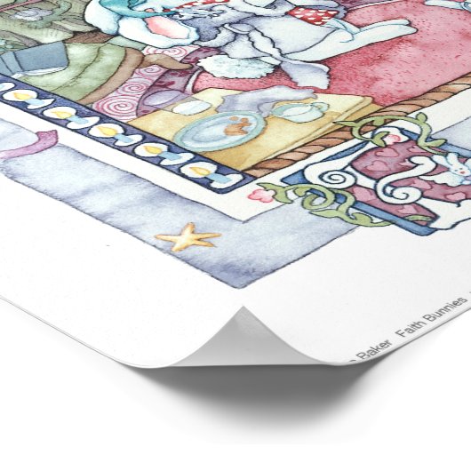 Faith Bunnies Poster (Ecke)