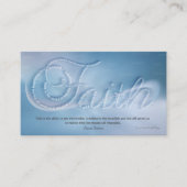 Faith Business Card Visitenkarte (Vorderseite)