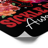 Faith Butterfly Christlich Cross Sickle Cell Aware Poster (Ecke)