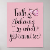 Faith Butterfly Poster (Vorne)