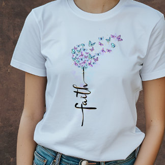 Faith Butterfly T - Shirt | CHRISTLICHER T - SHIRT
