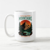 Faith Can Move Mountain Adventure Christlich Kaffeetasse (Links)