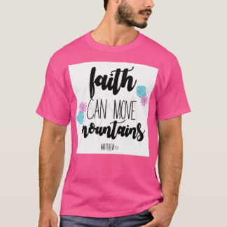 Faith Can Move Mountain Baseball Sleeve T-Shirt