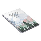 Faith Can Move Mountains Bible Vers Notebook Notizblock (Rechte Seite)