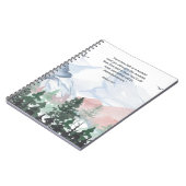 Faith Can Move Mountains Bible Vers Notebook Notizblock (Linke Seite)