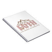 Faith Can Move Mountains Christlich Spiral Noteboo Notizblock (Rechte Seite)