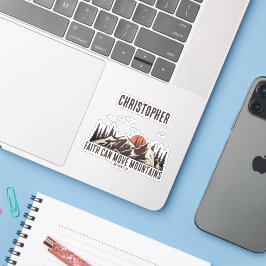 Faith Can Move Mountains Christliches Geschenk Cam Aufkleber