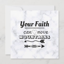 Faith Can Move Mountains Inspiration Flat Card