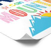 Faith Can Move Mountains Kinder Christliche Schrif Poster (Ecke)