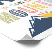 Faith Can Move Mountains Kinder Christliche Schrif Poster (Ecke)