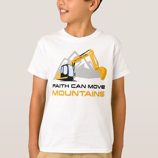 Faith Can Move Mountains - Kinder & Erwachsene Chr T-Shirt (Vorderseite)