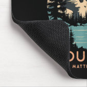 Faith Can Move Mountains Religious Christlich Camp Mousepad (Ecke)