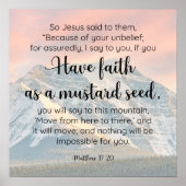 Faith Can Move Mountains Scripting Poster (Vorne)