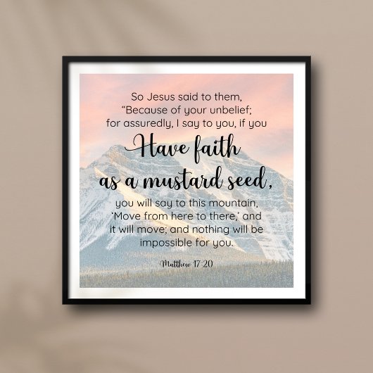 Faith Can Move Mountains Scripting Poster