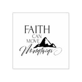 Faith Can Move Mountains Typografie Gummi Briefmar Gummistempel (Prägung)