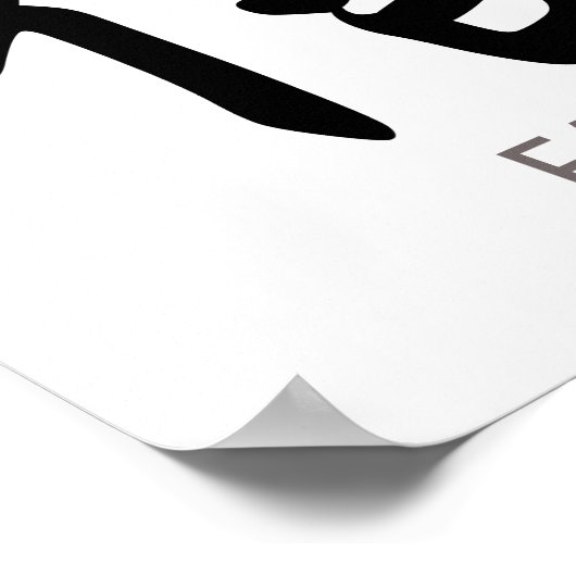 Faith Chinese Character Wall Art Poster (Ecke)