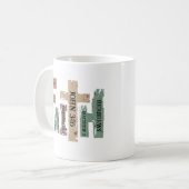 Faith Christlich Cross Bible Verse Kaffeetasse (Vorderseite Links)