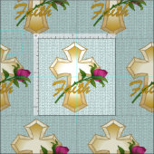 Faith Christlich Cross Fabric Stoff (Kachel)