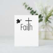 Faith Christmas Card Feiertagskarte (Stehend Vorderseite)