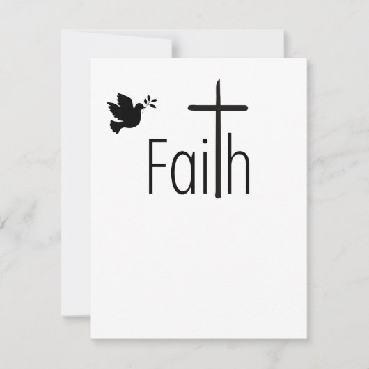 Faith Christmas Card Feiertagskarte (Vorderseite)
