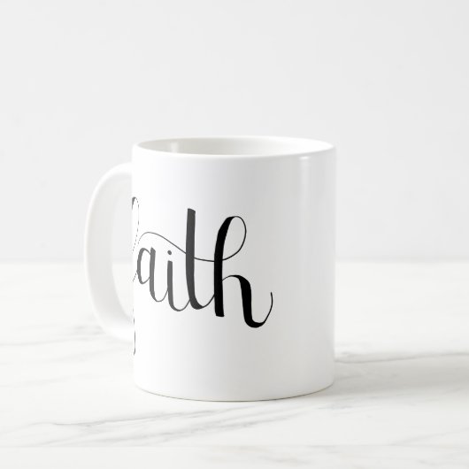 Faith Coffee Tasse (Vorderseite Links)