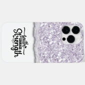 Faith Courength Strength Calligraphy Script Quote Case-Mate iPhone Hülle (Rückseite (Horizontal))