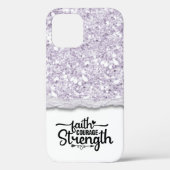 Faith Courength Strength Calligraphy Script Quote Case-Mate iPhone Hülle (Rückseite)