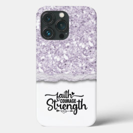 Faith Courength Strength Calligraphy Script Quote Case-Mate iPhone Hülle