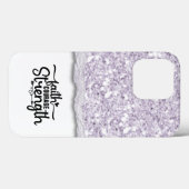 Faith Courength Strength Calligraphy Script Quote Case-Mate iPhone Hülle (Rückseite (Horizontal))