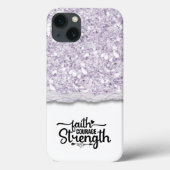 Faith Courength Strength Calligraphy Script Quote Case-Mate iPhone Hülle (Rückseite)
