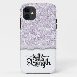 Faith Courength Strength Calligraphy Script Quote Case-Mate iPhone Hülle