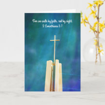 Faith Cross Art ermutigen zur Note Card