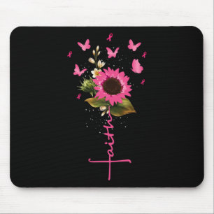 Faith Cross Breast Cancer Awareness Christlich Gif Mousepad