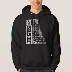 Faith Cross Christlich Religious Jesus Lord Gift J Hoodie