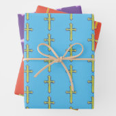 Faith Cross farbenfrohe Wrapping Craft Papier (Beispiel)