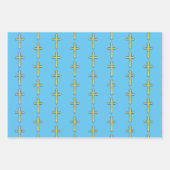 Faith Cross farbenfrohe Wrapping Craft Papier (Vorderseite)