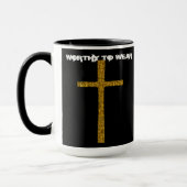 Faith Cross Gold - Zu tragen lohnt Tasse (Links)